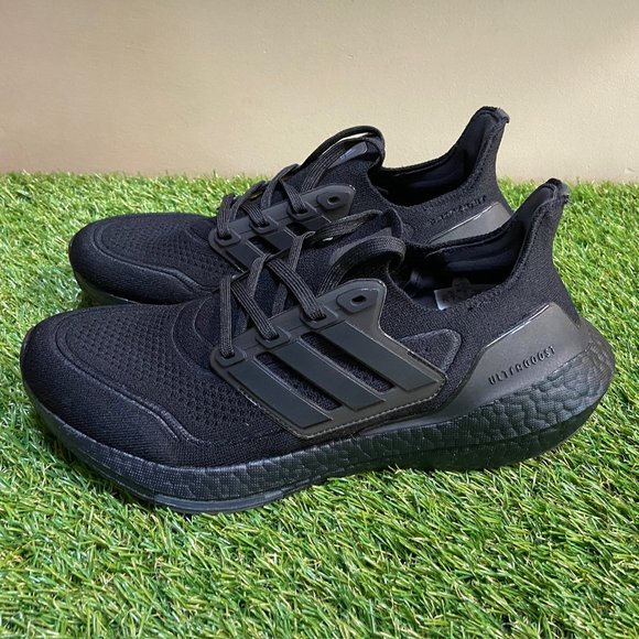 Mens Adidas Ultraboost 21 Athletic Triple Black Running Shoes FY0306 Sz NEW - Picture 4 of 9